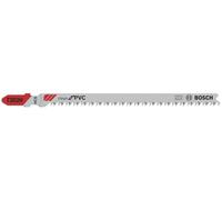 Bosch Professional 5x Hojas de sierra de calar T 302 H Clean for PVC (para Planchas de PVC, PA y PS, accesorios Sierra de calar)