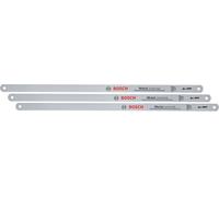 Bosch Hojas sierra metales precisas 300 mm, 3 piezas (24 TPI; hoja bimetálica duradera cortes precisos en metal, madera, plástico, materiales compuestos)