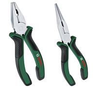 Bosch Home and Garden – Juego de alicates, 2 piezas – Combinado punta larga, ergonómicos