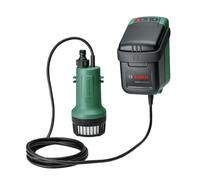 Bosch Home and Garden Pump 18 - Bomba de agua inalámbrica (sin batería, sistema de 18 V, Longitud de la manguera de jardín: 25 m, en caja de cartón, Nuevo Diseño, Classic Green, 25 m
