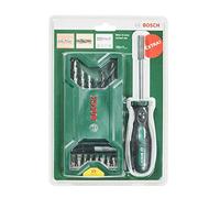 Bosch Accesorios para taladro Mini X-Line Set mixto 15+1 para madera y piedra + destornillador manual