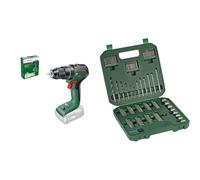 Bosch Home and Garden taladro percutor a batería UniversalImpact 18V-60 (sin batería, sistema de 18 V, en caja) + Bosch Set de iniciación, 136 uds. (309 x 291 mm) - Amazon Edition