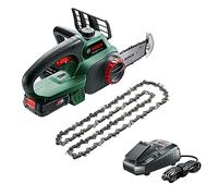 Bosch Home and Garden UniversalChain 18 Sierra de Cadena a Batería, con Batería y Cargador, 18 V, Color Verde & Bosch Cadena de recambio para Universal Chain 18 (en blíster)