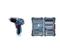 Bosch Ingletadora telescópica a batería, Azul, Estándar + Bosch Professional 35x Set Pick and Click para taladrar y atornillar (Impact Control, Accesorios para Taladro Atornillador) - Amazon Edition