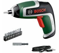 Bosch IXO 7 Atornillador inalámbrico con 10 puntas y caja de almacenamiento
