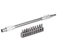 Bosch - Juego de 11 puntas con adaptador flexible de metal 2608522376