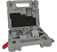 Bosch Juego de 12 sierras perforadoras multimaterial - Adaptador estándar (para madera blanda, paneles de yeso, diámetro 22, 29, 35, 44, 51, 64 mm, accesorios profesionales)