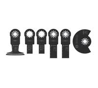 Bosch Juego de 6 piezas de madera y metal blando (para metales no ferrosos, tableros recubiertos de plástico, 134 x 103 mm, multiherramienta accesorio profesional)