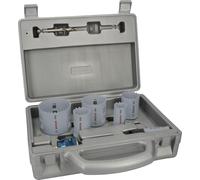 Bosch Juego de 9 brocas Pro Multi Material Power Change Plus - Estuche de moldeo por soplado para madera blanda, paneles de yeso, Ø22,29,35,44,51,64 mm, accesorios profesionales, Versión actual