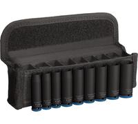 Bosch Juego de 9 llaves de vaso Pro Impact (56 x 28,4 mm, accesorios profesionales para taladro y destornillador)