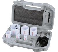 Bosch Juego de 9 Sierras perforadoras roscadas multimaterial (para Acero, Yeso, Ø 19, 22, 29, 38, 44, 57 mm, Accesorio Profesional)