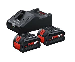 Bosch - Juego de cargador de 16 A y 2 baterías de iones de litio de 18 V y 8,0 Ah 1600A02X03