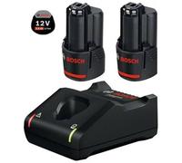 Bosch Professional Set inicial de baterías 12V System 2× GBA 12V 2.0Ah + cargador GAL 12V-40