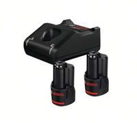 Bosch - Juego de cargadores de 4 A, 2 baterías 12 V 3,0 Ah LiHD 1600A019RD
