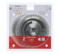 Bosch Juego de hojas de sierra Optiline Wood + Multimaterial – 1x Optiline Wood, 1x Multimaterial