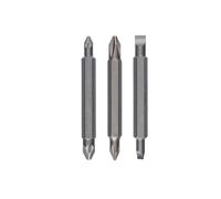Bosch Juego de lámina doble 2 607 001 745 - PH1/PZ1 0,6x4,5; PH2/PZ2 1,0x5,5 - 60 mm 3 piezas