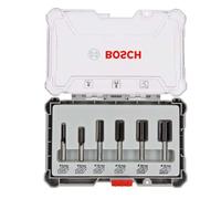 Bosch Professional Set de brocas fresadoras rectas 6 piezas para madera vástago Ø 6 mm