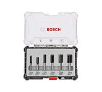 Bosch Professional – Set de 6 brocas fresadoras rectas para madera, vástago Ø 8 mm