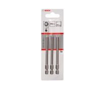 Bosch - Juego de puntas PH1, longitud 89 mm, 3 piezas 2607001533