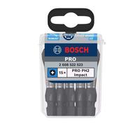 Bosch Puntas para Atornillador PRO Phillips Impact PH2 55 mm, 15 uds