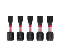 Bosch 5x Punta de percusión PRO Slotted (100 x 75 mm, Professional Accesorios Atornillador, Atornillador)