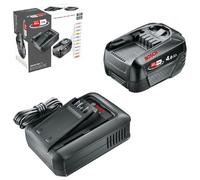 Bosch Kit básico de batería y cargador rápido Starter Set 18V (1 batería de litio de 4,0Ah; 1 cargador rápido; 18V POWER FOR ALL ALLIANCE)