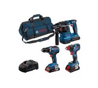 Bosch KIT COMBO 3 HERRAMIENTAS 18V GSR 18V-55 GDX 18V-200 GBH 18V-22 ProCORE18V 3x4.0Ah