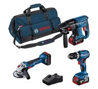 BOSCH Kit de 3 herramientas 18V con 2x5Ah+1x5,5Ah