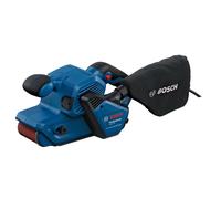 Bosch Professional lijadora de banda GBS 750 – motor 850 W, bolsas para polvo y para lijado de tela