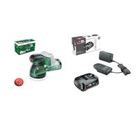 Bosch lijadora excéntrica a batería EasyOrbit 18V10 (sin batería) + Bosch Kit de démarrage de batterie 18 V (1 batterie 2,5 Ah, chargeur, système 18 V)