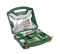Bosch Maletín X-Line con 103 unidades para taladrar y atornillar (para madera, piedra y metal, accesorios para taladro atornillador), Color Verde