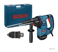 Bosch GBH 3-28 DFR Professional Martillo Perforador SDS Plus de 800 W, 3.1 J, 900 RPM, 4000 PPM, Incluye Maletín y Empuñadura Adicional