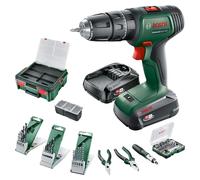 Bosch Martillo taladrador a batería UniversalImpact 18V – 2 baterías, 46 puntas, SystemBox