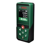 Bosch Medidor láser PLM40-23 (mide hasta 40 m, funciones integradas para longitud, área y volumen, pantalla en color de alta visibilidad, 10 espacios de memoria)