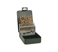 Bosch Set de brocas 2607019437 – 19 piezas para metal, recubrimiento de titanio