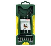 Bosch Mini X-line - Set multiuso de 14 unidades para taladrar y atornillar multimaterial