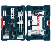 BOSCH MS4041 - Juego mixto de perforación y atornillado de 41 piezas con estuche incluido para aplicaciones en madera, metal y mampostería