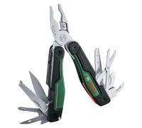 Bosch Multiherramienta 16 en 1 – para bricolaje y acampada, acero inoxidable, mango antivibraciones