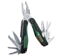 Bosch Multiherramienta 16 en 1 – para bricolaje y acampada, acero inoxidable, mango antivibraciones