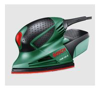 BOSCH MULTILIJADORA ORBITAL PSM100A. Práctica lijadora de mano multitalento con una potencia de lijado de 100 W