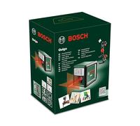 Bosch nivel láser de líneas cruzadas Quigo con pinza universal MM 2 (alineación fácil y precisa con posicionamiento flexible de la herramienta gracias a la pinza universal)
