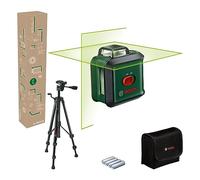 Bosch nivel láser de líneas cruzadas UniversalLevel 360 con trípode prémium (líneas de láser en vertical + horizontal, incl. 360° para la alineación por toda la estancia, en caja para e-commerce)