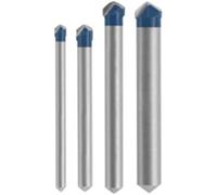 BOSCH NS2000 - Juego de 4 brocas de piedra natural con punta de carburo para taladrar piedra natural, granito, pizarra, cerámica y azulejos de vidrio, fácil aplicación sin necesidad de agua