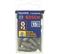 BOSCH P2115TCB - Broca de inserción (1 pulgada, 15 piezas)