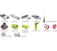 BOSCH Paquete de ventilación para viviendas BOPA VE101 de distribución de aire con conducto redondo, hasta 100 m2 - 7739624333