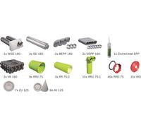 BOSCH Paquete de ventilación para viviendas BOPA VE104 de distribución de aire por conducto redondo, hasta 250 m² - 7739624336