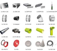 BOSCH Paquete de ventilación residencial BOPA VE121 Paquete de distribución de aire hasta 90 m², Montaje en techo - 7739624341