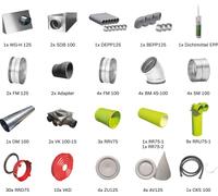 BOSCH Paquete de ventilación residencial BOPA VE303, paquete de distribución de aire con conducto redondo, 120 m², techo - 7739621047