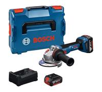 Bosch PRO 18V System amoladora angular a batería GWS 18V-11 S (incl. 2x GBA 18V 5.0Ah, GAL 12V/18V-80, L-BOXX)