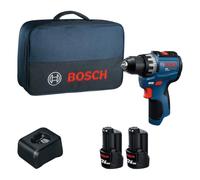 Bosch PRO GSR12V-31 Taladro/atornillador a batería 12V System (GBA 12V 2.0 Ah, GAL 12V-20, maletín de transporte)